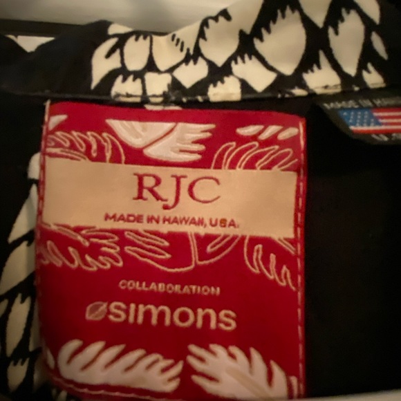 RJC x Simons Black Hawaiian Shirt - Picture 2 of 12